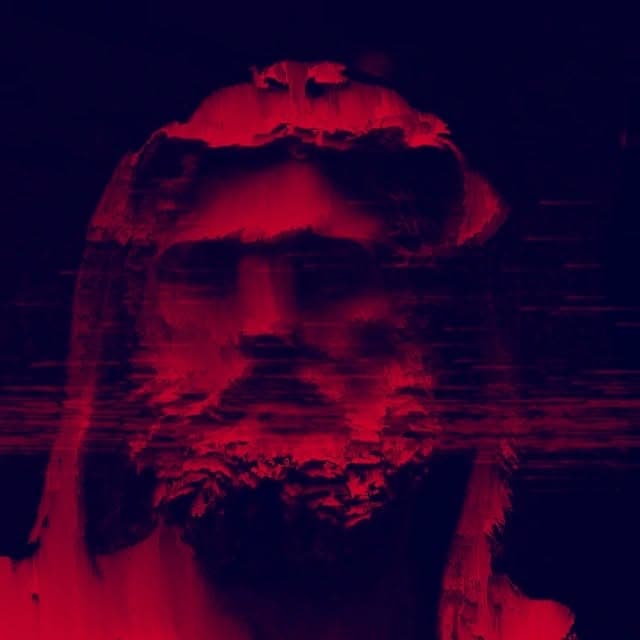 GlitchPixel glitch-art post, Dead Internet Theory series