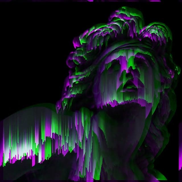 GlitchPixel glitch-art post, digital decay series