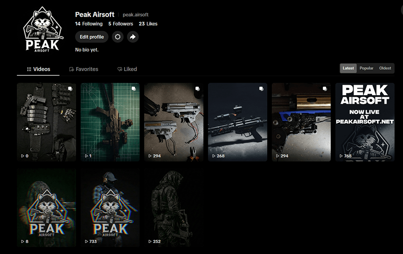 Peak Airsoft on TikTok