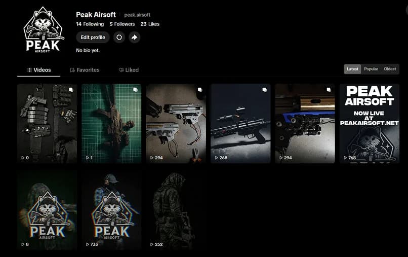 Peak Airsoft on TikTok