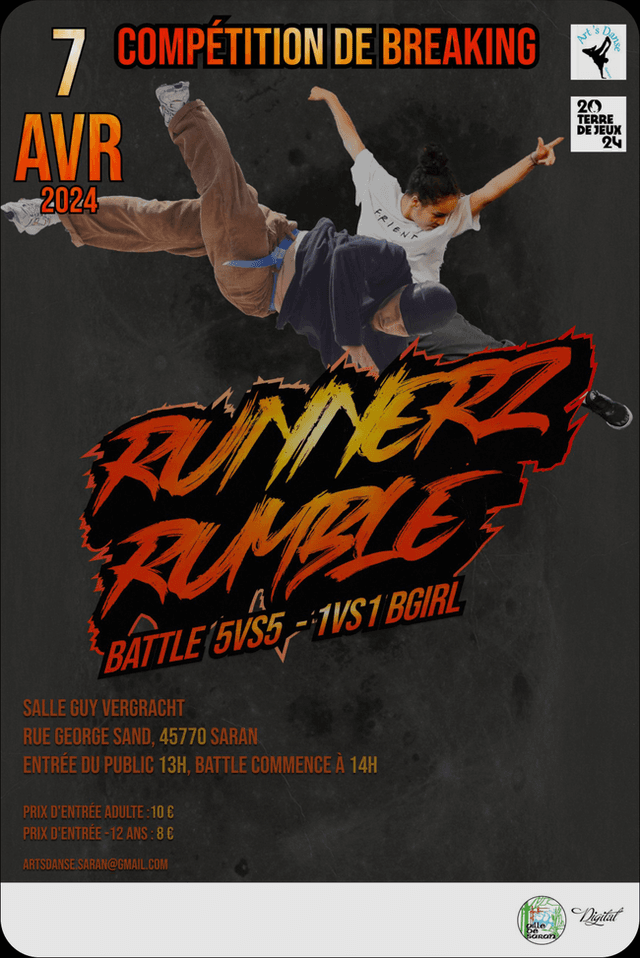 Runnerz Rumble poster — Iteration 2