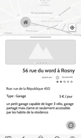 Booking wireframe